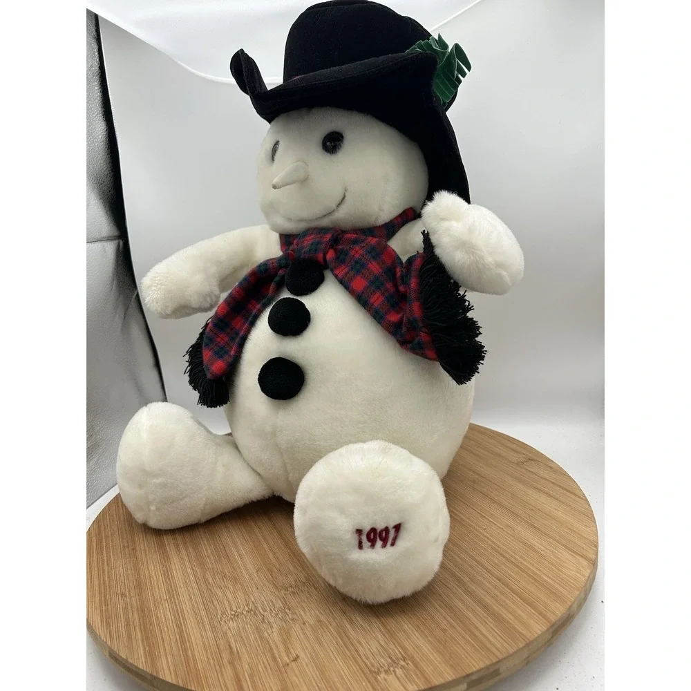 Vintage 1997 Target SNOWDEN‎ Plush Stuffed Christmas Snowman Commonwealth 22